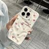Корейский минималистичный чехол для телефона с сердцем для iPhone 17 16 15 14 13 12 11 Pro Max 14 15 Plus 17 Air Волнистый мягкий силиконовый чехол