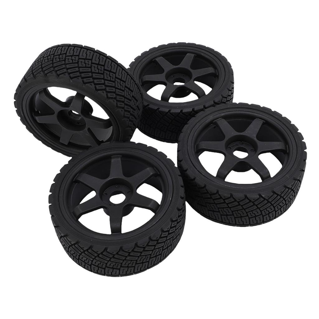 4pcs 1 7 1 8 RC Rally Car Tires Wheel Rims Sturdy Plastic Fashionable 17mm RC Rally Racing Tyres Replacement for ARRMA