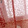Romantic Floral Vine Pattern Tulle Door Window Curtain Drape Panel Sheer Valance