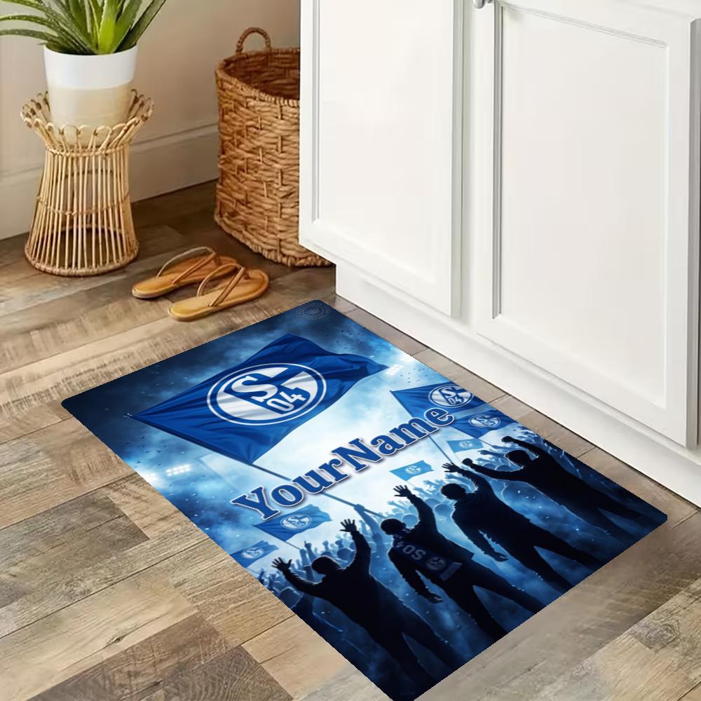 Fc Schalke Customize Your Name Kitchen Rug Runner Rug Laundry Mat Hallway Entryway The Best Gift Choice