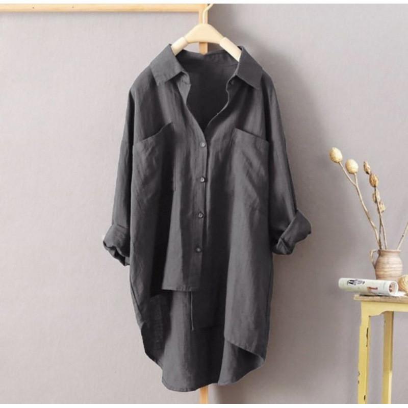 Vintage Style Cotton Linen Cardigan With Pockets For Casual Autumn Wear
