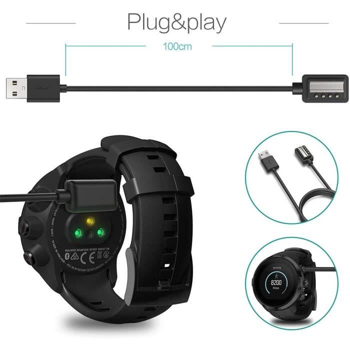 USB-зарядное устройство для Suunto Spartan Ultra HR Spartan Sport Wrist HR Suunto 9 Suunto D5 Suunto EON Core - EURO MEGA