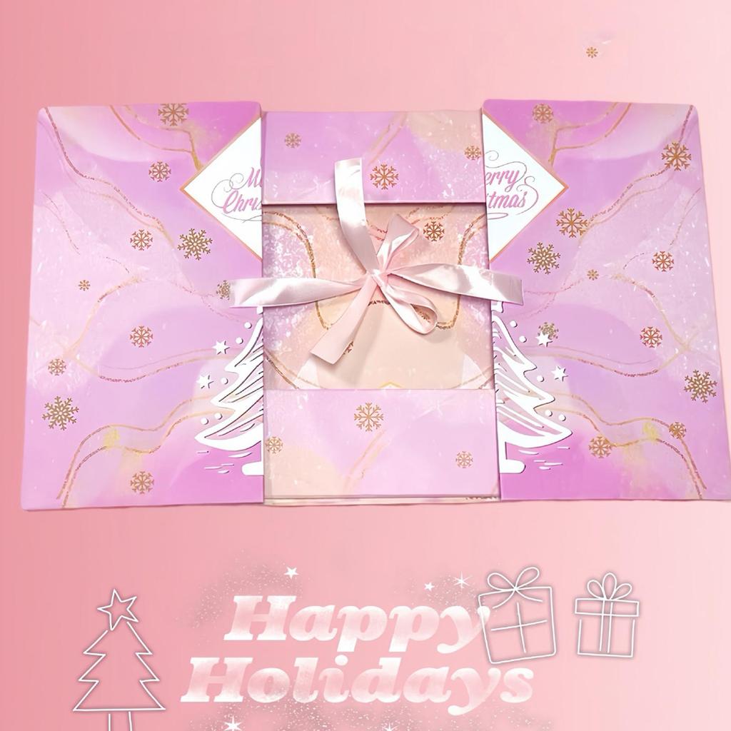 Пустой календарь Адвента с 24 ячейками, рождественский Адвент, ручная работа, наполняемая коробка для подарков для детей, взрослых, друзей, семьи, чулок