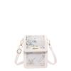 Stylish Blue Pink And White Pu Small Square Bag For Women Ideal For Summer Outfits
