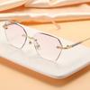 Frameless Point Drill Reading Glasses Women'S Light High-End Anti-Blue Reading Glasses
