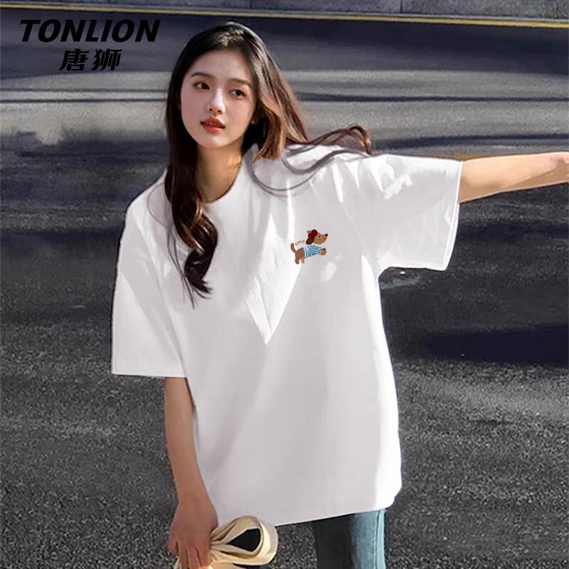 Женская хлопковая футболка с принтом TonLion