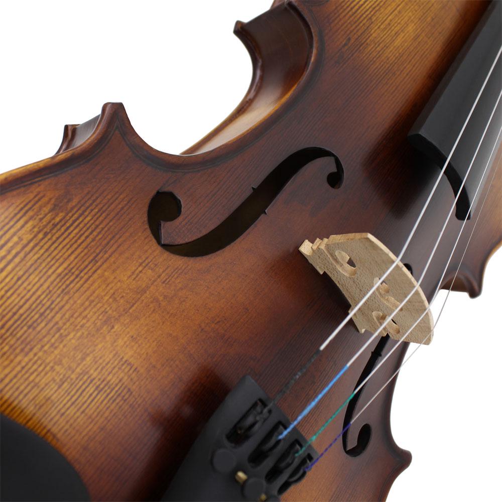 AV-508 4/4 полноразмерная акустическая скрипка комплект скрипок цельная древесина матовая отделка лицевая панель из ели 4-струнная