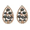 Teardrop Rhinestone Diamond Earrings for Women - Elegant Party Accessories