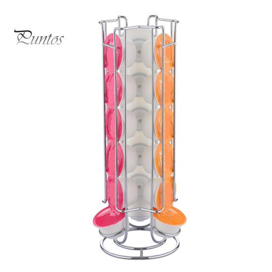 Стойка для хранения кофейных капсул, устойчивая к коррозии, не требующая сборки, большая емкость для хранения капсул