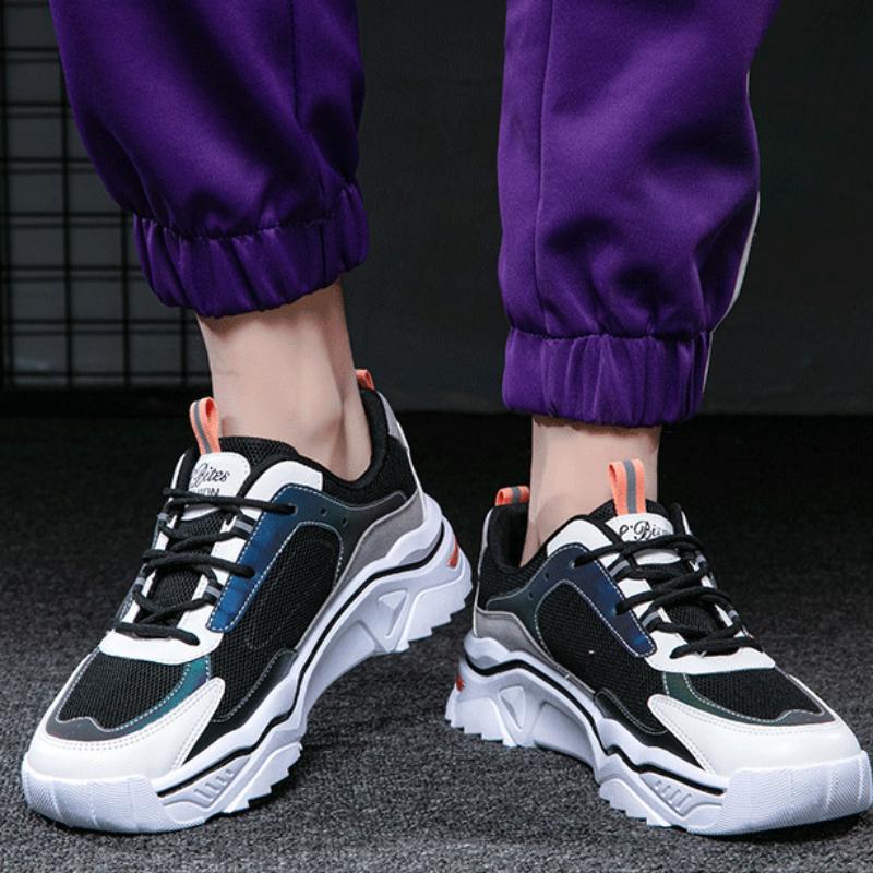 Модная брендовая мужская обувь, новая летняя дышащая универсальная сетчатая спортивная и досуговая молодежная модная мужская обувь, спортивная обувь 2024