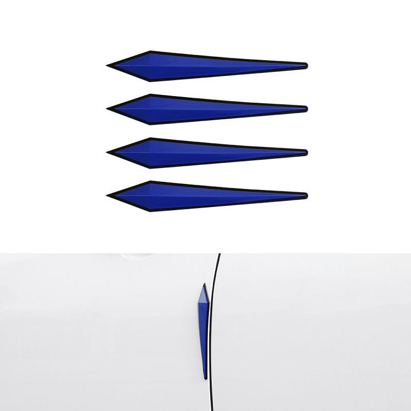 4 шт. автомобильные наклейки, защитная полоса для бампера, угловая защита, защитные полосы от царапин, лезвие для предотвращения столкновений, автомобильный автомобиль