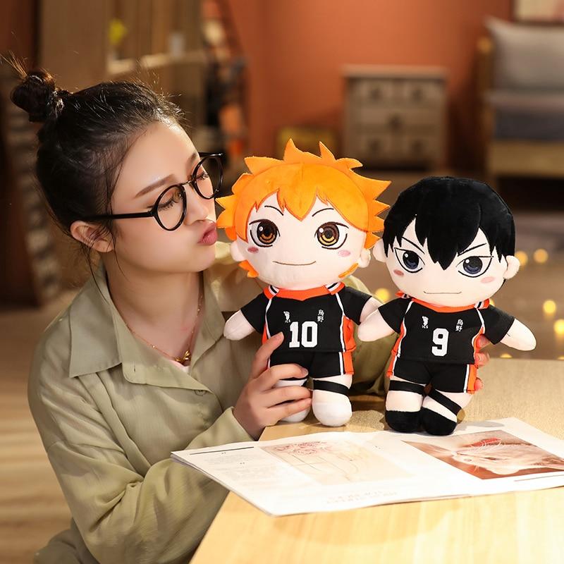 1pc 20 /30cm Kawaii Haikyuu Plush Toys Lovely Anime Hinata Syouyou Kageyama Tobio Stuffed Soft Dolls Keychain Boys Kids Xmas Gift