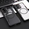 Fundas For Motorola Edge 2024 Carbon Fiber Matte Phone Case For Moto Edge Gen5 For Magsafe Wireless Charging Magsafing Magnetic Cover For Edge 2024 5G