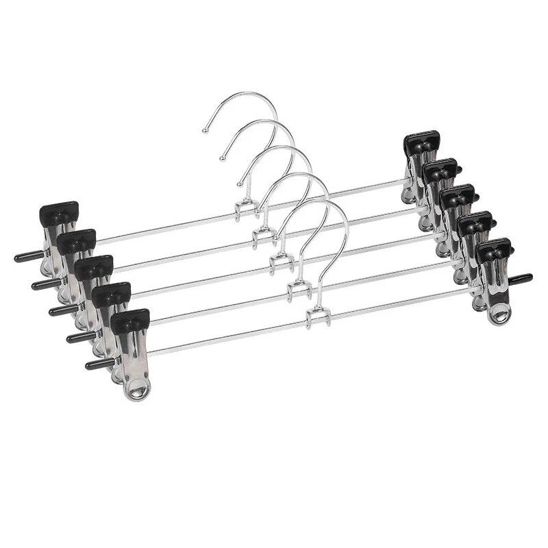 2 шт. Бытовая вешалка для брюк Пластиковая бесшовная вешалка для брюк Бытовая сушилка для одежды Зажим для бюстгальтера и нижнего белья