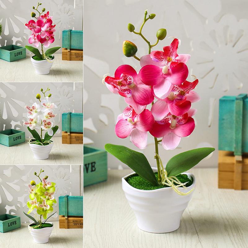 Искусственный цветочный сад, пластиковый стол, центральные аксессуары, пять головок