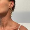 Нерегулярный лавовый сплав геометрический плиссированный комплект ювелирных изделий золотого и серебряного цвета для вечеринок, банкетов, подарков, хип-хоп, браслетов, сережек, ожерелий, наборов