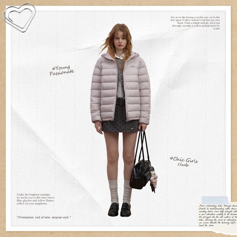 unifree Sweet Cute 3D Ear Loose Hooded Down Jacket