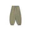 Li Ning X Jackie Chan Collaboration Solid Color Loose Fit Casual Pants Men Bottoms Olive-Green AKXU091-1