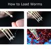 Angleworm Рыболовная приманка Нагрузка на дождевых червей Карп Пеллеты Плоскогубцы Приманка Bander Зажим для мотыля Зажим для приманок