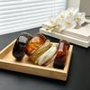 Широкий браслет из смолы с ретро-мраморным узором - Аксессуар для украшения в нишевом стиле
