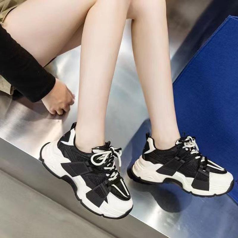Обувь для папы, женская, новая, весенняя, женская обувь, обувь на платформе, жареные уличные кроссовки Elevator Wild, повседневные кроссовки для бега