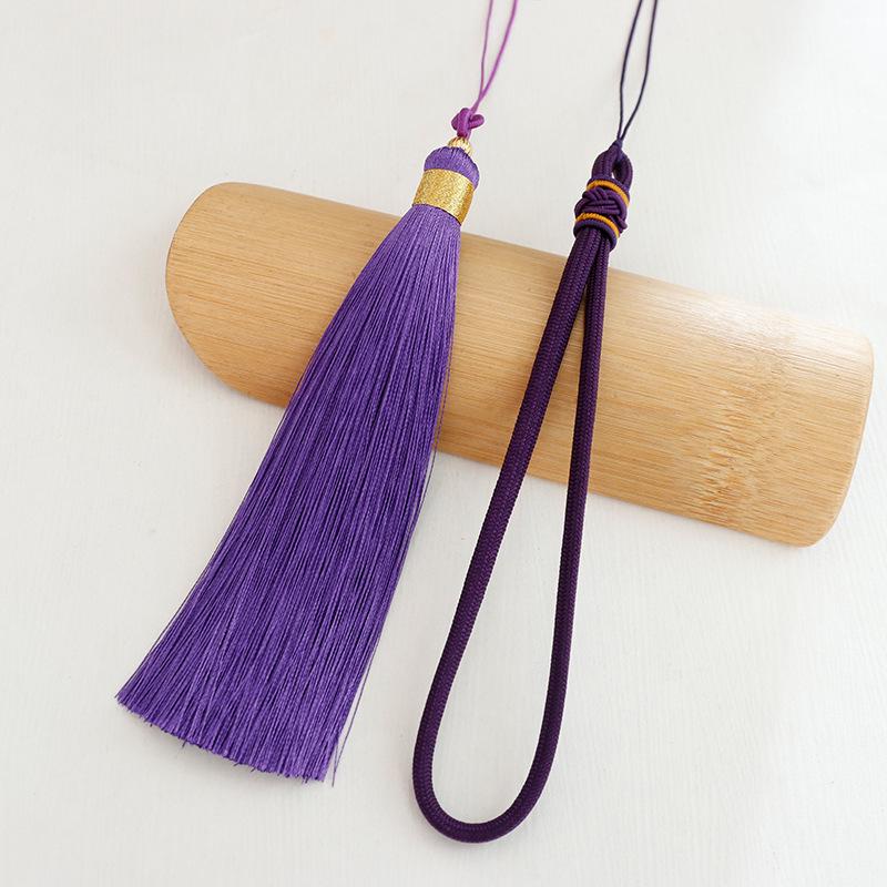 Nylon Pineapple Knot Hanging Rope with Tassels and Double Pull Rings - Car Gift Pendant