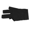 Billiards Pool Gloves Breathable Elastic Anti Slip 3 Fingers Cue Gloves Cue Sports Gloves for Training Black