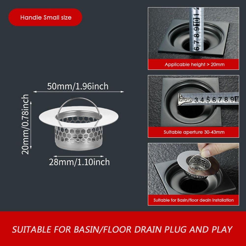 Сетчатый фильтр для слива против засоров с ручкой, полезный сетчатый фильтр для раковины, кухонные и ванные аксессуары