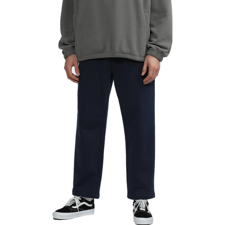 Carhartt WIP Однотонные вязаные спортивные штаны с вышивкой логотипа-буквы и манжетами Мужские штаны CHXPTA222054J-BLX
