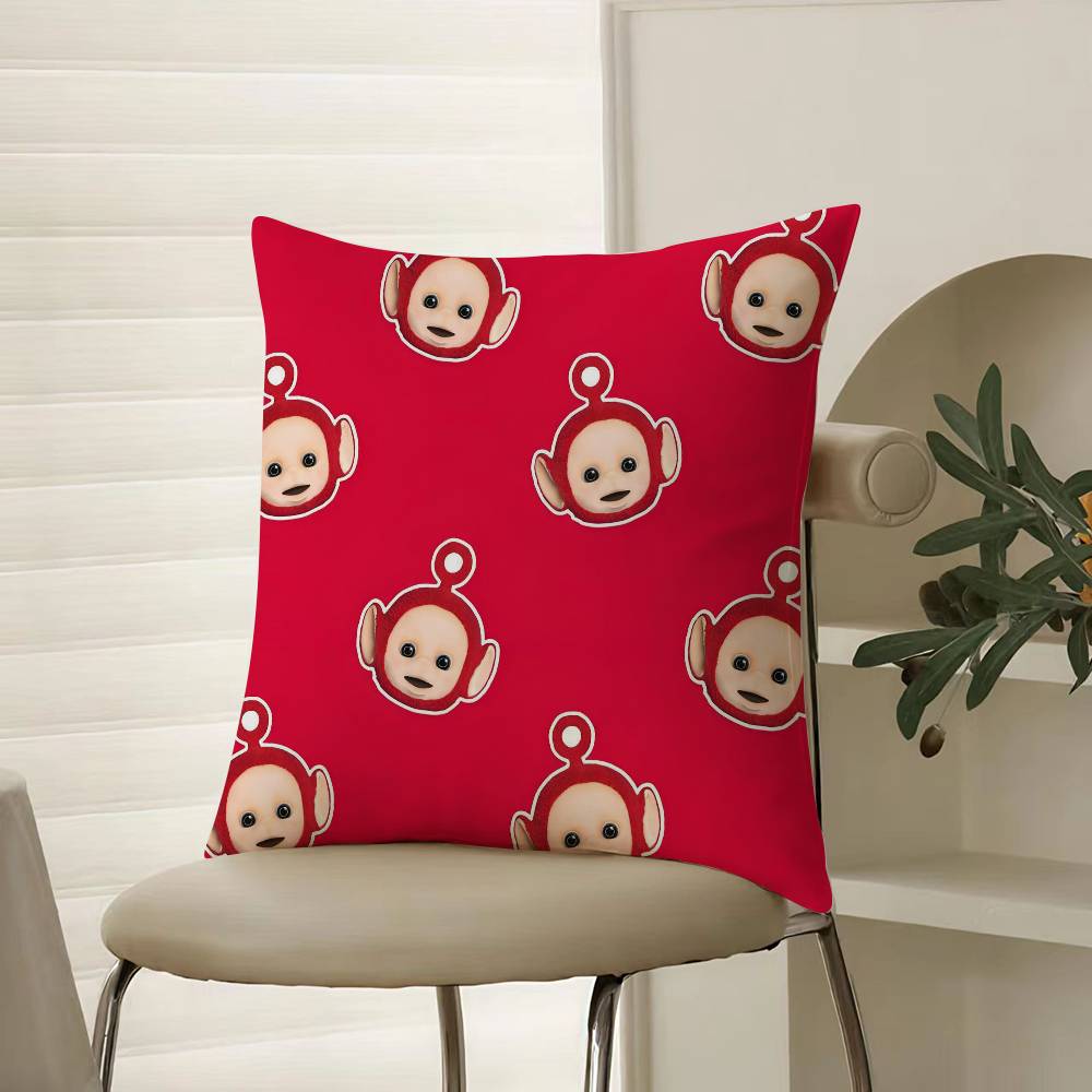 Детские милые компаньоны Телепузики - Наволочка Комфорт Диван-кровать Шелковистая элегантная Невидимая молния Декоративная наволочка