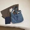 Джинсовая сумка женская сумка через плечо хозяйственная сумка большой емкости студенческая сумка для занятий