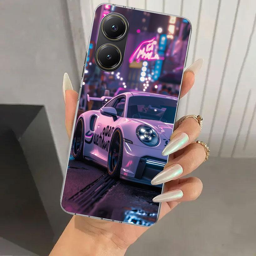 Чехол для телефона Спортивный автомобиль 911 для Xiaomi Poco X5 X6 X7 Pro F7 Ultra M7 Redmi 15 15C 13 13C 12 12C 10 10A 10C 9 9A 9C 9T Оболочка Poco X