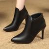 Women High Heels Ankle Boots Sexy Pointed Toe Shoes Designer New Winter Chelsea Boots Walking Gladiator Mujer Zapatillas