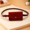 Detachable Waist Belt With Bag 2 in 1 PU Leather Coin Purse Simple Waistband Waist Bag  Work
