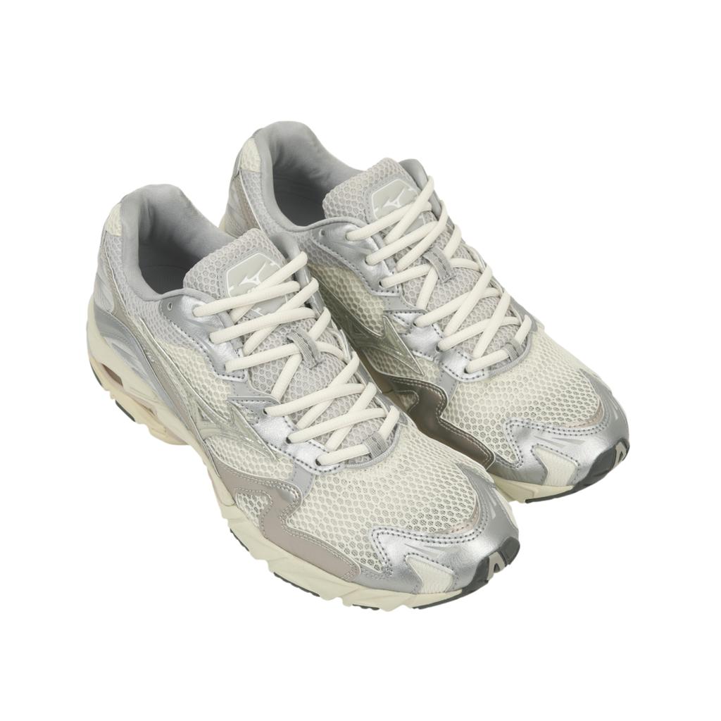 Mizuno Wave Rider 10 Металлические Белоснежные Мужские Кроссовки Mizuno-Snow-White White-Sand Nimbus-Cloud D1GA243104