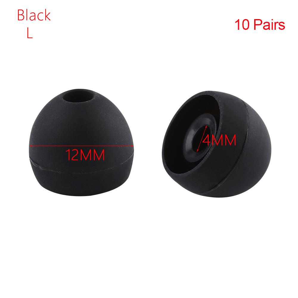 Пары универсальных колпачков 4 мм, резиновые вкладыши, сменные наушники-вкладыши, силиконовые насадки для наушников