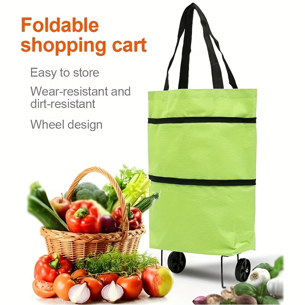 1pc Easy-Glide Wheeled Shopping Bag – Extra-Large, Foldable & Multipurpose – Versatile Carrier for Groceries & Goods On the Go