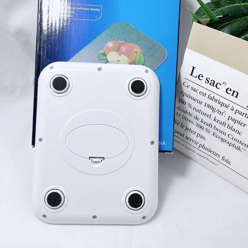 Stainless Steel Electronic Kitchen Scale, 10kg Capacity, Precise Gram Weight for Food and Baking.