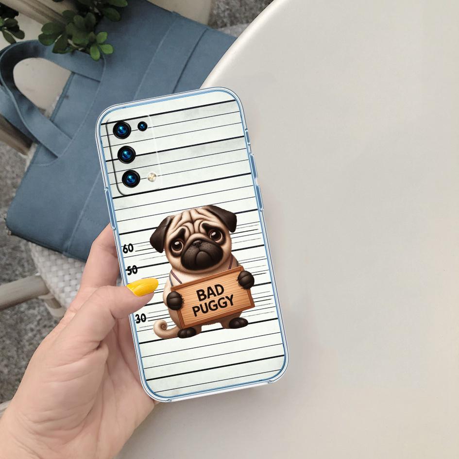 LO27 Милый телефонный чехол с мопсом для LG K22 K30 K40 K40S K41 K42 K50 K50S K51 K51S K52 K61 K62 K71 K92 Q60 Q61 V40 V50 V60