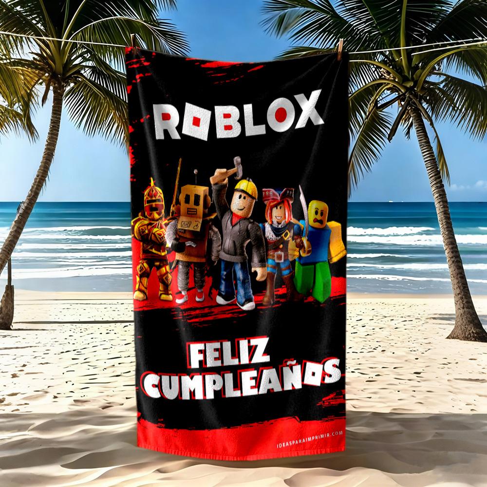 Roblox Beach Towel Quick-Dry Soft Microfiber Comfortable Lightweight