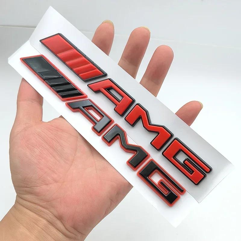 IXEA6 ABS Logo AMG Emblem Letters Car Trunk Badge For Mercedes Benz A B C E S GLA GLB GLC GLE GLS Vito G Class AMG Sticker