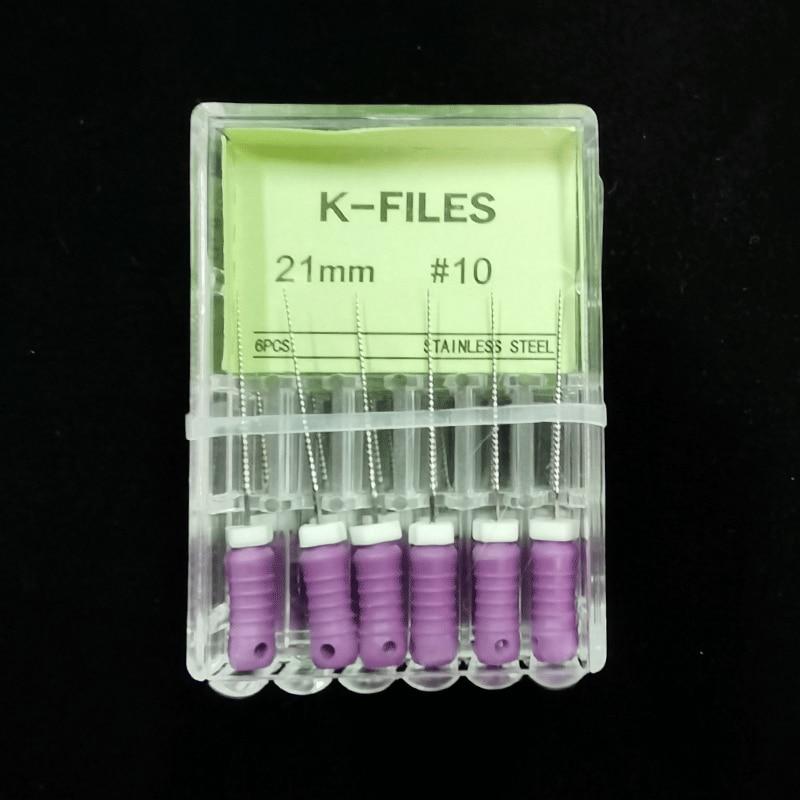 5 коробок стоматологических инструментов, эндодонтические инструменты для корневых каналов, H-файл, 21 мм, K, 21 мм, эндодонтические инструменты из нержавеющей стали, стоматологическая стоматология, одонтология