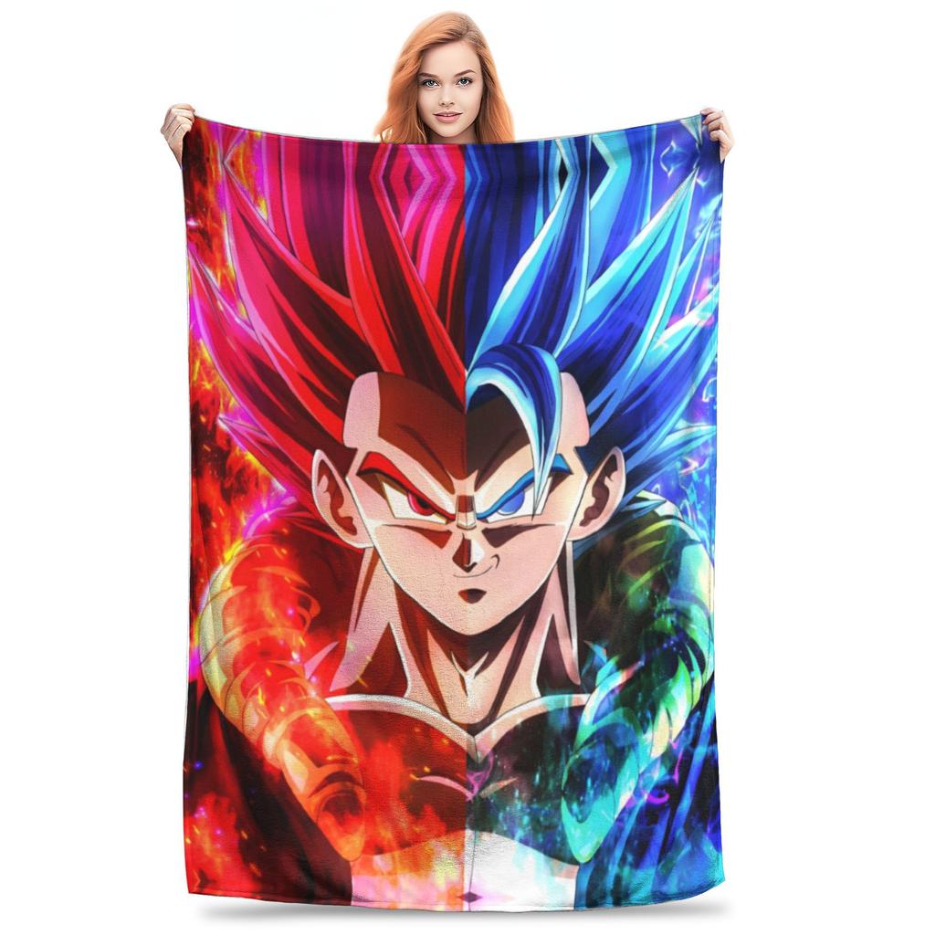 Dragon Ball Z фланелевые пледы японское мультяшное одеяло для постельного белья автомобильное супер теплое покрывало