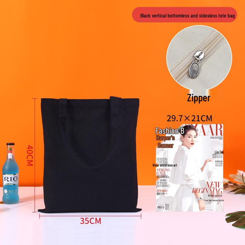 Высококачественная холщовая сумка-тоут с индивидуальным логотипом - Белая, Пустая, Персонализированная печать