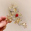 Dragon Shaped Hair Comb with Pearl Rhinestone Hairpin New Hair Clips  Gift