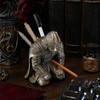 Фэнтезийный Воин Дисплей для Карандашей 3D Печатный Держатель для Ручек Рыцаря, Стильный Складной Стенд для Канцелярских Принадлежностей в Стиле Доспехов, Креативный Органайзер