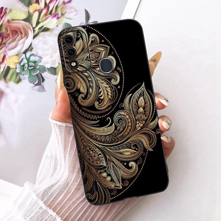 Fashion Cool Case For ITEL A48 Soft Black Silicone TPU Back Cover For Itel A48 Phone Cases