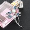 Retro Diamond-Encrusted Dragonfly Brooch Temperament Dripping Insect Brooch Niche Design Sense Pin Suit With Accessories