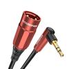 SOUNDFAM 90 Degree XLR To 3.5mm Male-Male Converter Cable, Right Angle XLR To 18 Inch Cable for Mixing Consoles, Sound Cards, Speakers, and More -