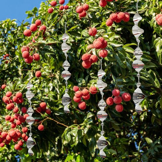 Металлический отражатель для птиц, вертушка для ветра, высокосветоотражающий садовый светоотражающий двусторонний для использования в помещении и на открытом воздухе для двора, фермы, подвесной